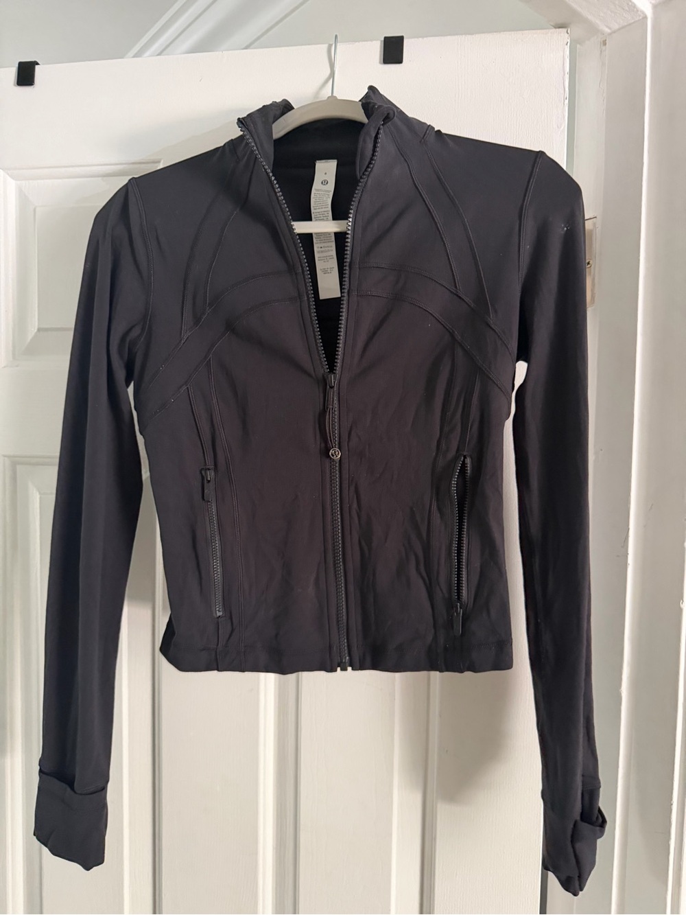 lululemon athletica Black Zip-Up Bomber Jacket